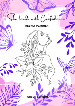 She Leads with Confidence: Weekly Planner