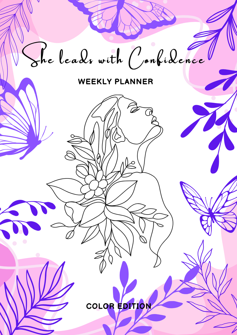 She Leads with Confidence: Weekly Planner